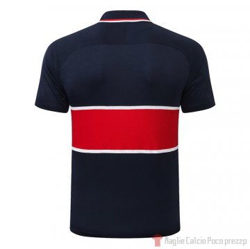Maglia Polo Paris Saint-Germain 2020/2021 Blu e Rosso