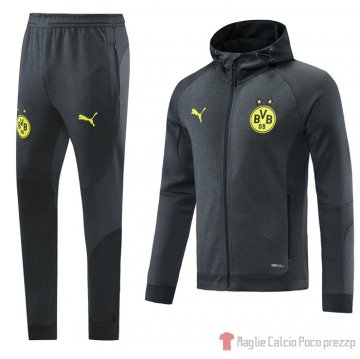 Tuta Con Capucha Del Borussia Dortmund 21-22 Grigio