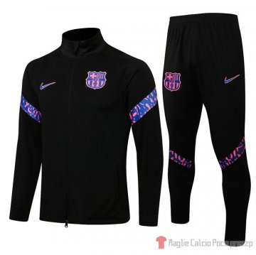 Tuta Giacca Barcellona Bambino 2021-22 Negro