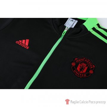 Tuta Giacca Manchester United Bambino 21-22 Negro