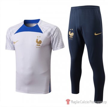 Tuta da track Francia Manica Corta 22-23 Blanco Tuta da track Francia Manica Corta 22-23 Blanco