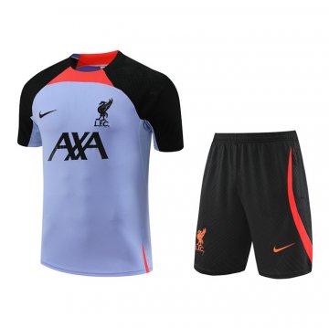 Chandal Del Liverpool Manica Corta 22-23 Purpura - Pantalon Corto Chandal Del Liverpool Manica Corta 22-23 Purpura - Pantalon Corto