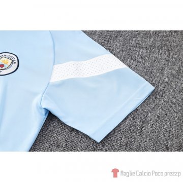 Tuta da Track Manchester City Manica Corta 22-23 Azul