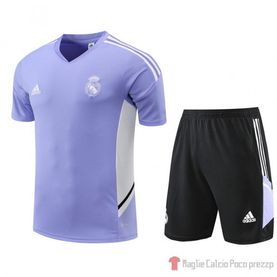 Chandal Del Real Madrid Manica Corta 2022-23 Purpura - Pantalon Corto - Clicca l'immagine per chiudere