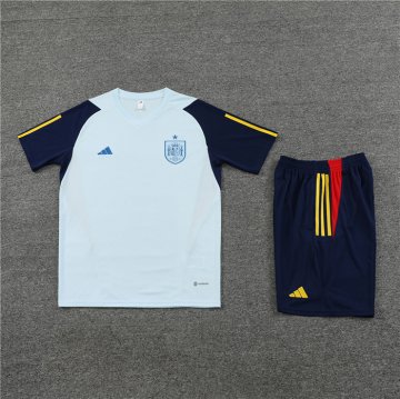 Tuta da track Spagna Manica Corta 2023-24 Azul - Pantalon Corto