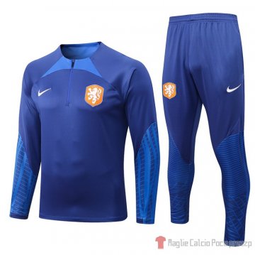 Felpa Della Tuta Paises Bajos 22-23 Azul Felpa Della Tuta Paises Bajos 22-23 Azul