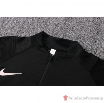 Tuta Da Track Felpa Paris Saint-germain 21-22 Negro Y Rosa