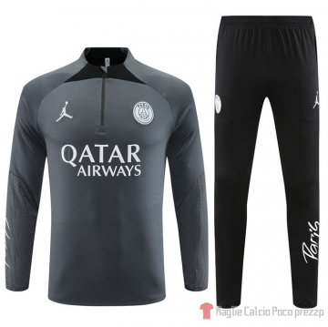 Felpa Della Tuta Paris Saint-germain Jordan 2023-24 Gris