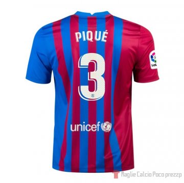 Maglia Barcellona Giocatore Pique Home 21-22 Maglia Barcellona Giocatore Pique Home 21-22