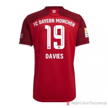 Maglia Bayern Munich Giocatore Davies Home 21-22 Maglia Bayern Munich Giocatore Davies Home 21-22