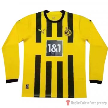 Maglia Borussia Dortmund Home Maniche Lunghe 22-23 Maglia Borussia Dortmund Home Maniche Lunghe 22-23