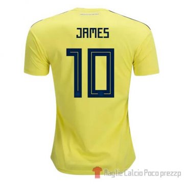 Maglia Colombia Giocatore James Home 2018 Maglia Colombia Giocatore James Home 2018