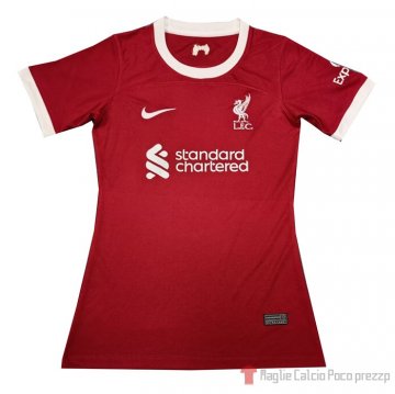 Maglia Liverpool Home Donna 23-24 Maglia Liverpool Home Donna 23-24