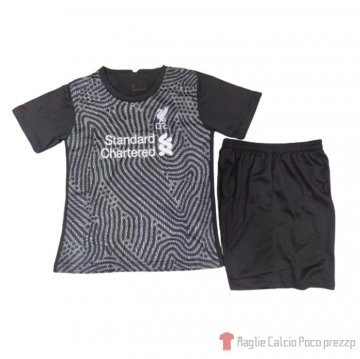 Maglia Liverpool Portiere Bambino 20-21 Nero Maglia Liverpool Portiere Bambino 20-21 Nero