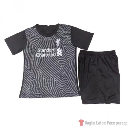 Maglia Liverpool Portiere Bambino 20-21 Nero - Clicca l'immagine per chiudere