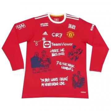 Maglia Manchester United Cr7 Maniche Lunghe 21-22 Maglia Manchester United Cr7 Maniche Lunghe 21-22