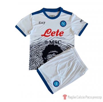 Maglia Napoli Maradona Special Bambino 21-22 Blanco Maglia Napoli Maradona Special Bambino 21-22 Blanco