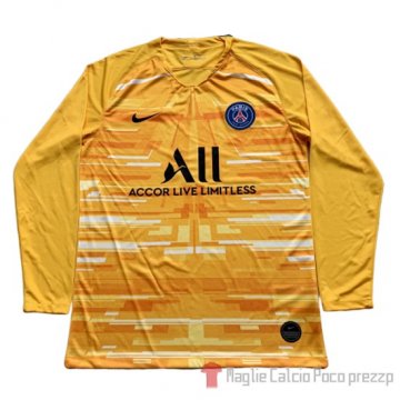Maglia Paris Saint-Germain Portiere Manica Lunga 2019/2020 Giallo Maglia Paris Saint-Germain Portiere Manica Lunga 2019/2020 Giallo