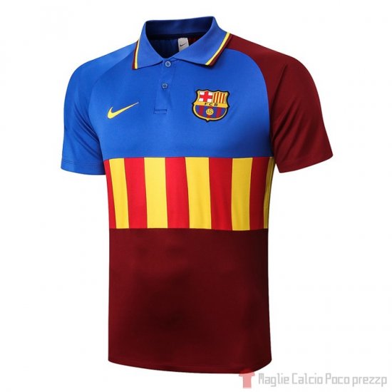 Maglia Polo Barcellona 2020/2021 Blu e Marrone - Clicca l'immagine per chiudere