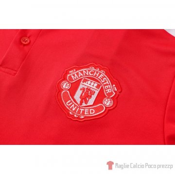 Maglia Polo Del Manchester United 2021-2022 Rojo