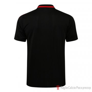 Maglia Polo Manchester United 21-22 Negro Y Rojo