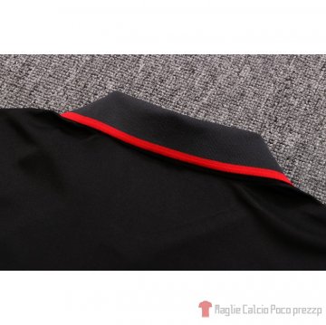 Maglia Polo Del Milan 2022-2023 Negro