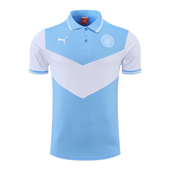 Maglia Polo Manchester City 22-23 Blu E Bianco - Clicca l'immagine per chiudere