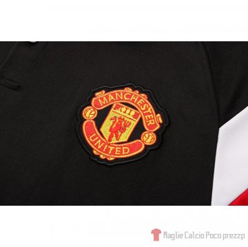 Maglia Polo Manchester United 2021-2022 Nero