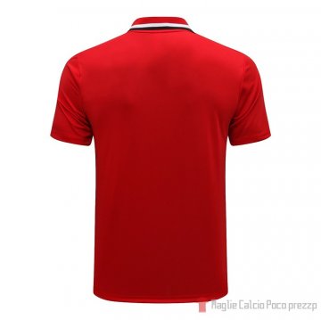 Maglia Polo Manchester United 21-22 Rosso