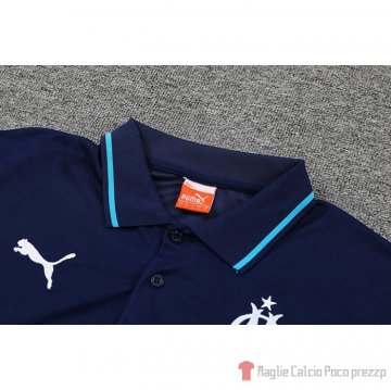 Maglia Polo Marsiglia 2022-23 Blu Marino