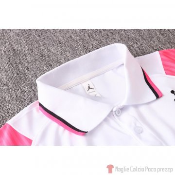 Maglia Polo Paris Saint-Germain 2020/2021 Bianco e Rosa