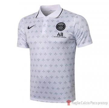 Maglia Polo Paris Saint-germain 2021-22 Bianco Maglia Polo Paris Saint-germain 2021-22 Bianco