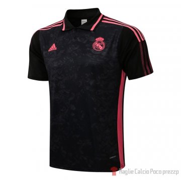 Maglia Polo Real Madrid 2021-22 Nero Maglia Polo Real Madrid 2021-22 Nero