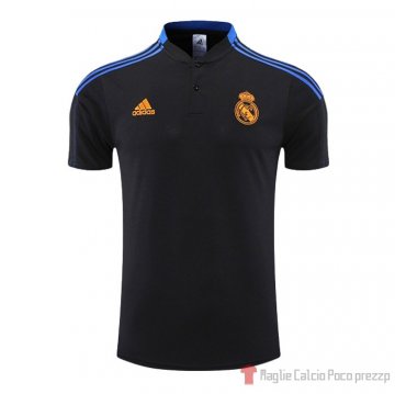 Maglia Polo Real Madrid 22-23 Nero E Blu Maglia Polo Real Madrid 22-23 Nero E Blu
