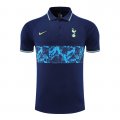 Maglia Polo Tottenham Hotspur 22-23 Blu Oscuro