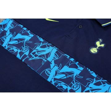 Maglia Polo Tottenham Hotspur 22-23 Blu Oscuro