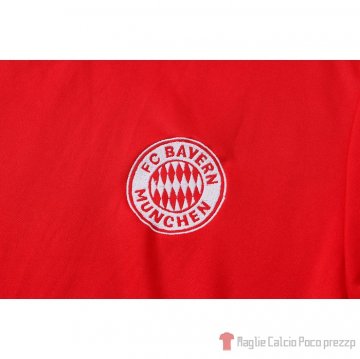 Tuta Da Track Bayern Munich Manica Corta 21-22 Rosso