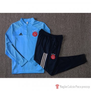 Tuta Da Track Felpa Ajax Bambino 2020-21 Blu