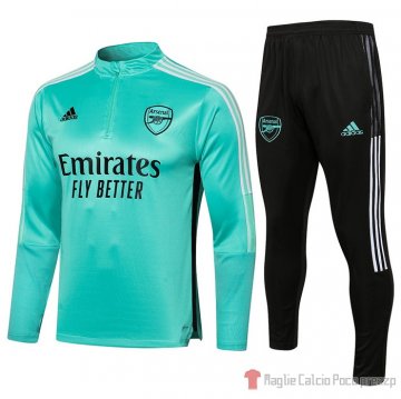 Tuta Da Track Felpa Arsenal Bambino 21-22 Verde Tuta Da Track Felpa Arsenal Bambino 21-22 Verde