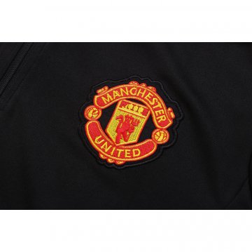 Tuta Da Track Felpa Manchester United Bambino 22-23 Nero