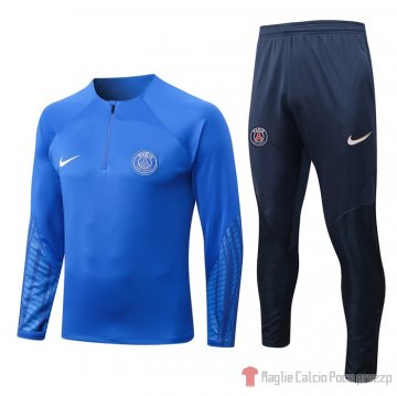 Tuta Da Track Felpa Paris Saint-germain Bambino 2022-23 Blu