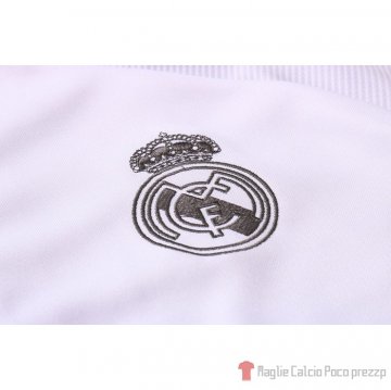 Tuta Da Track Felpa Real Madrid Bambino 20-21 Bianco