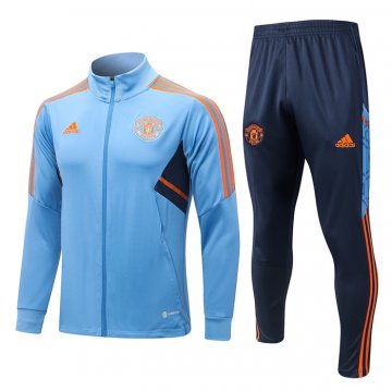Tuta Da Track Giacca Manchester United 22-23 Blu Tuta Da Track Giacca Manchester United 22-23 Blu