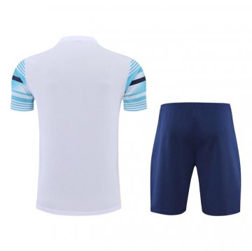 Tuta Da Track Manchester City Manica Corta 2022 Blu - Pantalon Corto