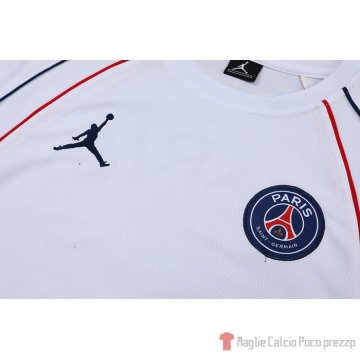 Tuta Da Track Paris Saint-germain Jordan Manica Corta 2022-23 Bianco - Pantalon Corto