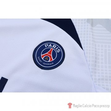 Tuta Da Track Paris Saint-germain Manica Corta 2022-23 Bianco - Pantalon Corto