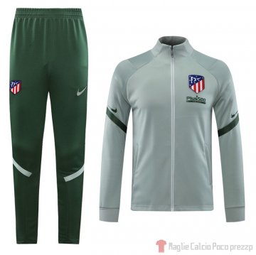 Tuta da Track Giacca Atletico Madrid 2020/2021 Grigio Tuta da Track Giacca Atletico Madrid 2020/2021 Grigio
