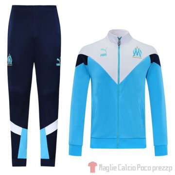 Tuta da Track Giacca Marsiglia 2020/2021 Blu e Bianco Tuta da Track Giacca Marsiglia 2020/2021 Blu e Bianco