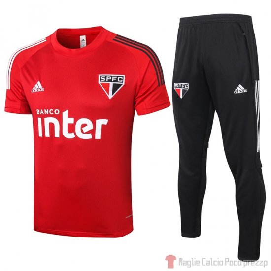 Tuta da Track Sao Paulo Manica Corta 2020/2021 Rosso - Clicca l'immagine per chiudere