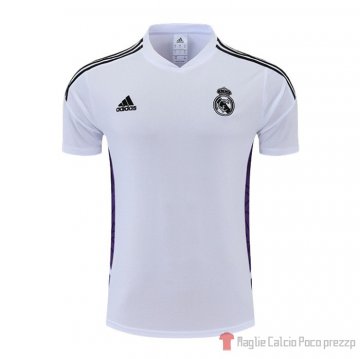 Allenamento Real Madrid 2022-23 Bianco E Purpura Allenamento Real Madrid 2022-23 Bianco E Purpura